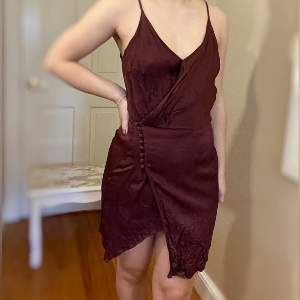 Brown short dress